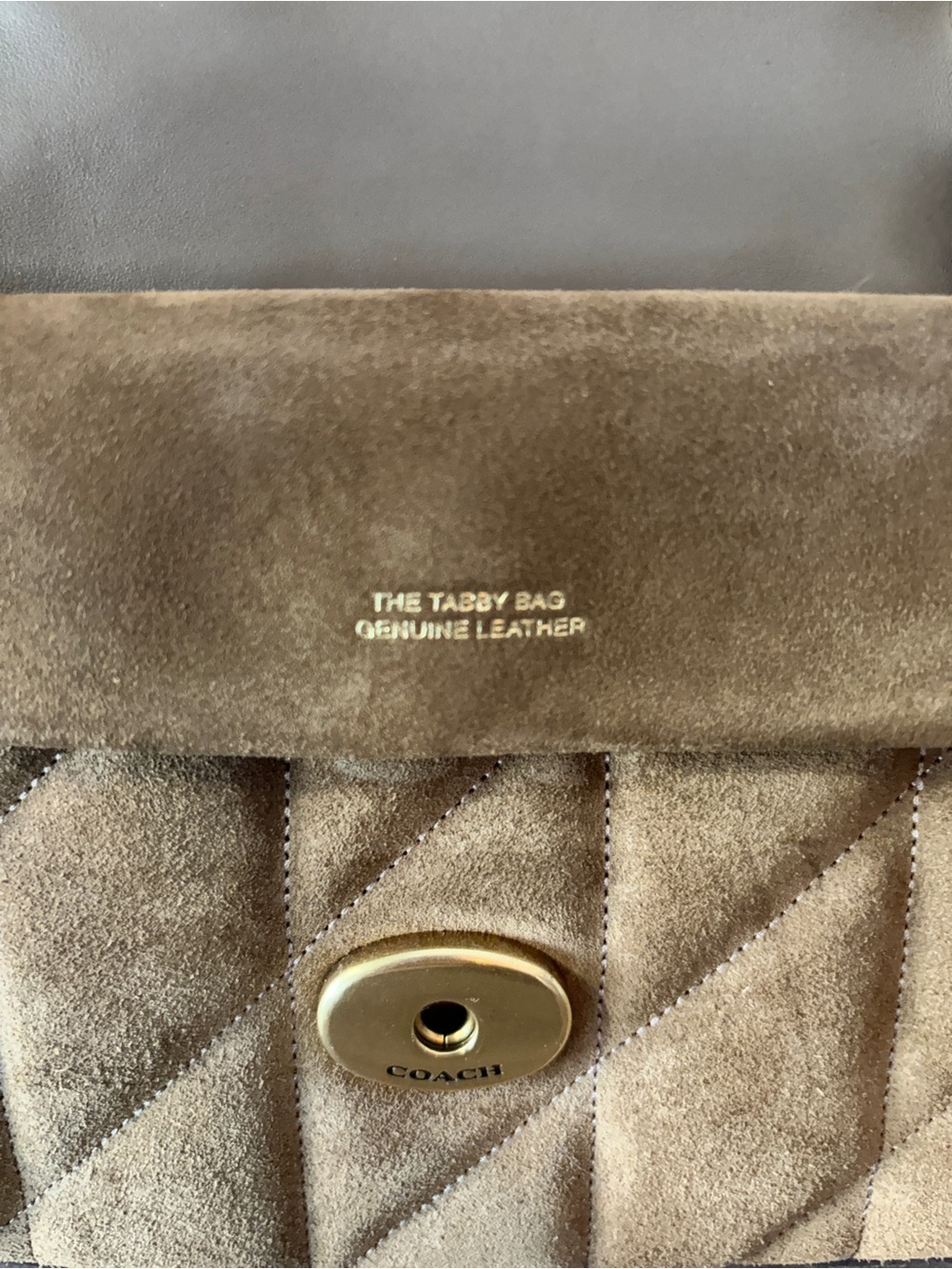 Coach Quilted Tabby 26 Suede Cedar - Picture 6 of 9
